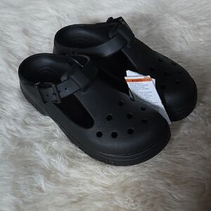 Cute Black Maryjane Crocs
